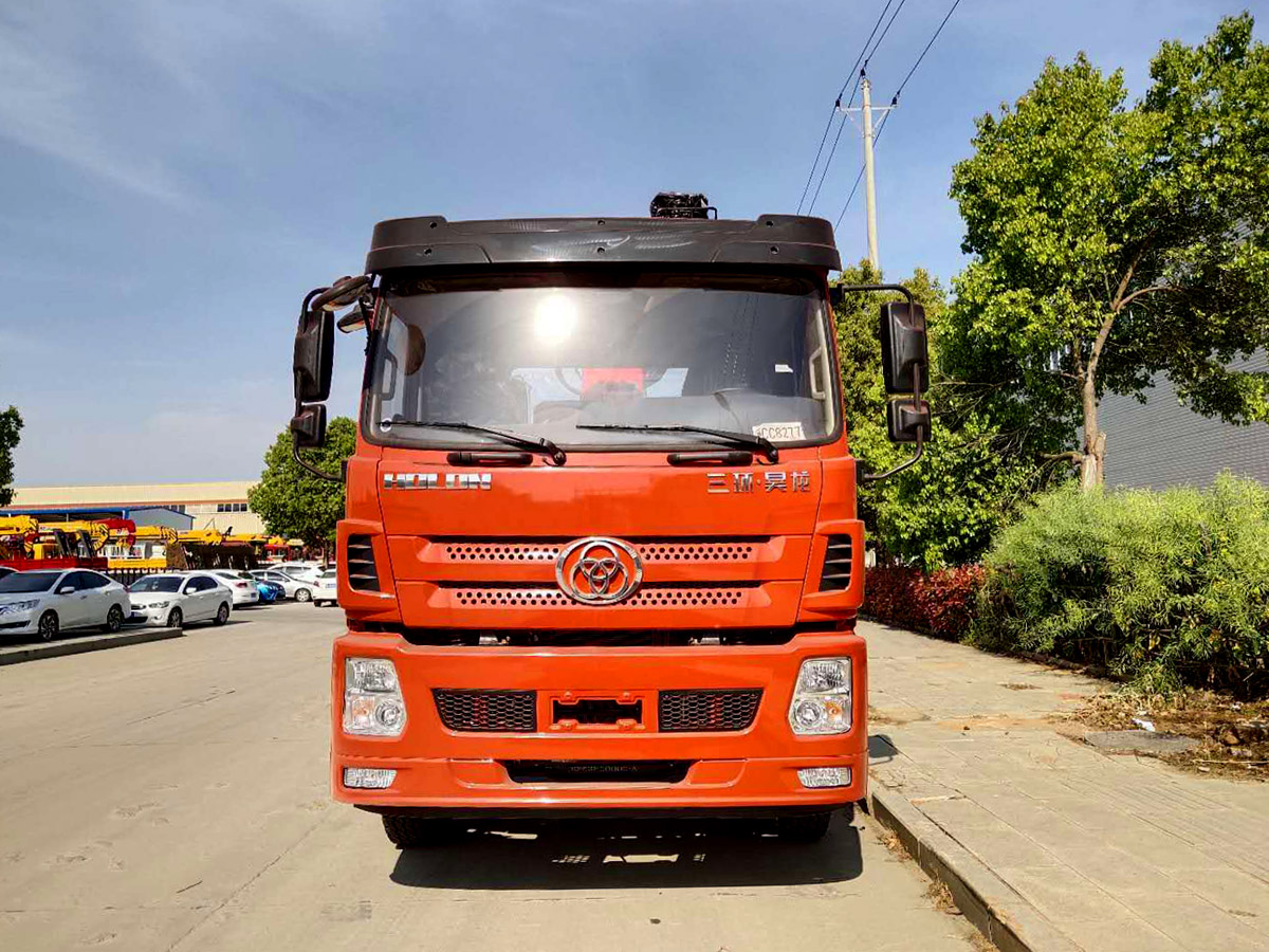 三環(huán)T280昊龍駕駛室前四后八上裝長(zhǎng)興12噸直臂式吊機(jī)