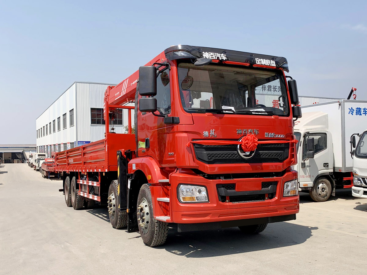 陜汽德龍新M3000駕駛室前四后八上裝三一14噸直臂式吊機 陜汽德龍新M3000駕駛室前四后八上裝三一14噸直臂式吊機