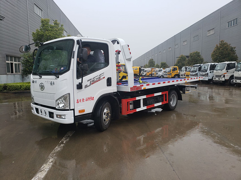 北京牌的國六藍牌解放清障車 北京牌的國六藍牌解放清障車